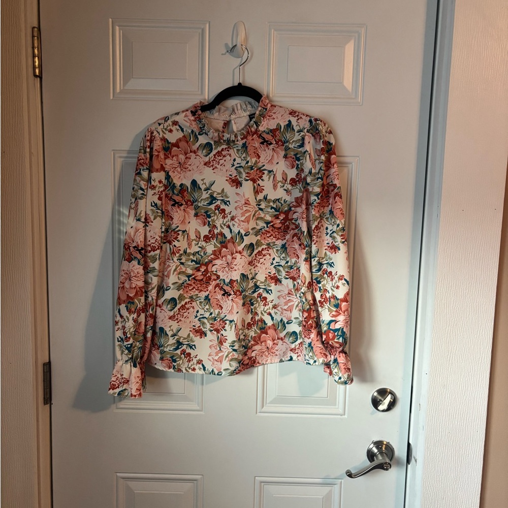 SHEIN Multicolor Floral Blouse